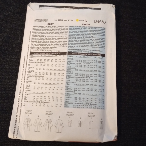 UNCUT sewing patterns - Picture 5 of 9